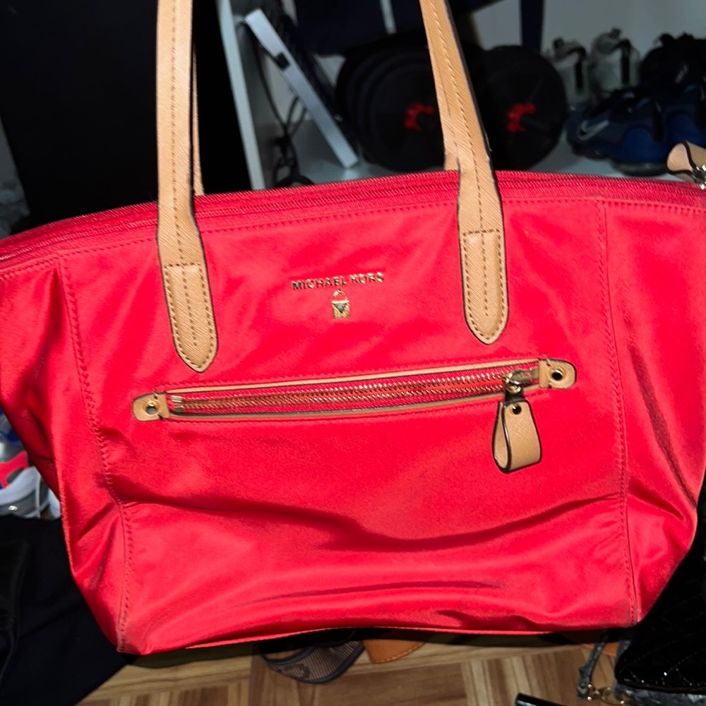 Red Michael kors bag